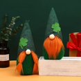 thumbnail image 4 of Decoraciones del día de San irlandés Gnomo de peluche hecho a mano sin para la decoración de la mesa del hogar, regalos para niños, B, 4 of 5
