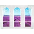 thumbnail image 4 of Idea4wall 6pcs Vies from French Window Peel and Stick Wallpaper Removable Wall Murals Large Wall Stickers for Home Decoration, 100"x24", 4 of 5