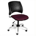 thumbnail image 1 of OFM Étoile Chaise de Bureau Pivotante en Bordeaux, 1 of 1