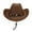 Brown, variant on Fgnfyis Summer Holiday Fashion Casual Style Sun Hat Outdoor Shade Cowboy Cap with Lanyard Beige One Size