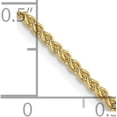 thumbnail image 4 of Solid 10K Yellow Gold 1.7mm Diamond Cut Wheat Chain - 16", 4 of 8