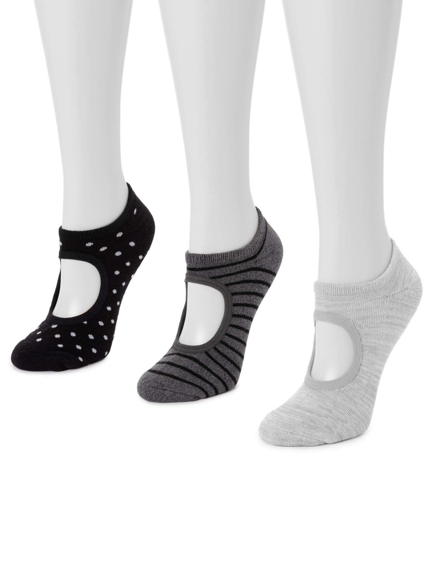 MUK LUKS Women's STUDIO Socks, 6 pairs