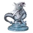 thumbnail image 2 of Ebros Baby Blue Sea Rock Dragon Wyrmling Collectible Statue 4.25" Long Figurine, 2 of 9