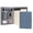 Blue, variant on Wason Portfolio Padfolio A4 Leather Holder File Document Case with Writing Pad and Removable Clipboard for Organizer Office School Travel (Brown)