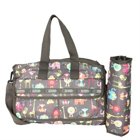 Lesportsac Travel Baby Bag Diaper Tote Zoo Buds
