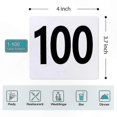 thumbnail image 2 of 100 Count Double-Sided Table Numbers 1-100 for Events, Durable Plastic Cards for Wedding or Party Decor, 2 of 5