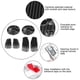 thumbnail image 3 of 6Pcs/Set Carbon Fiber Pattern Car Seat Side Adjustment Handle Button Cover Trim Fit for Maserati Ghibli 2014-17, 3 of 3