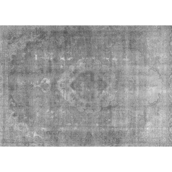 Ahgly Company Indoor Rectangle Persian Gray Traditional Area Rugs, 5' x 7'
