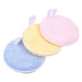 thumbnail image 3 of Monyance Face Washing Pad Pads Face Puff Makeup Reusable Sponge Powder Facial Pad Cleansing Cotton Cloth Remover Microfiber Removal Cleaning(4.53X4.53X0.79Inches), 3 of 10