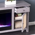thumbnail image 6 of SEI Furniture Edderton Wood and Metal Fireplace Media Console in Gray, 6 of 8