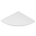 thumbnail image 1 of SHISUYAN Fan Shape Wall Corner Shelf Set Wall-mounted Corner Storage Rack Triangle Storage Holder - 30cm (White), 1 of 8