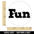 thumbnail image 2 of Fun Text Self-Inking Rubber Stamp Ink Stamper - Red Ink - Small 3/4 Inch, 2 of 7