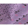 thumbnail image 4 of Ambesonne Fantasy Quilted Bedspread Set 3 Pcs, Kittens Art Hearts Pattern, King Size, Violet Black Pink, 4 of 5