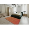 thumbnail image 4 of Ahgly Company Indoor Square Patterned Carrot Orange Area Rugs, 4' Square, 4 of 6