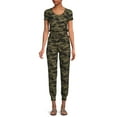 thumbnail image 2 of No Boundaries Juniors' Cap Sleeve Jumpsuit, 2 of 5