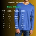 thumbnail image 4 of Mafoose Men's 24/7 Comfort Soft Tri-Blend Long Sleeve T-Shirt Heather Royal 4X-Large, 4 of 4