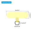 thumbnail image 2 of Uxcell 6Pcs Phone Lanyard Patches Multifunctional Phone Tether Tab with Metal Ring for Smartphones Yellow, 2 of 5