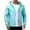 05#Light Blue, variant on Dwelliawo Men's Jackets Windbreaker Running Waterproof Lightweight Jacket Softshell Outdoor Cycling Jackets Hooded Winter Zip Up Coats with Pocket Clearance Black M