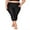 Black-3/2 Length-with pocket, variant on Womens Plus Size Capris High Waist Swimwear Bottoms Long Swim Shorts Tankini Bottom