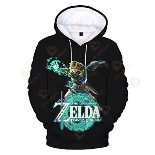 Sudadera con capucha de Zelda para hombre, ropa con estampado 3D de Zelda, lágrimas del Reino, jerséis Harajuku, niños y niñas xuanjing unisex