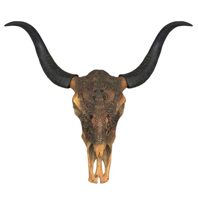 AFD Home 12007216 Skull Wall Decor, Multi Color