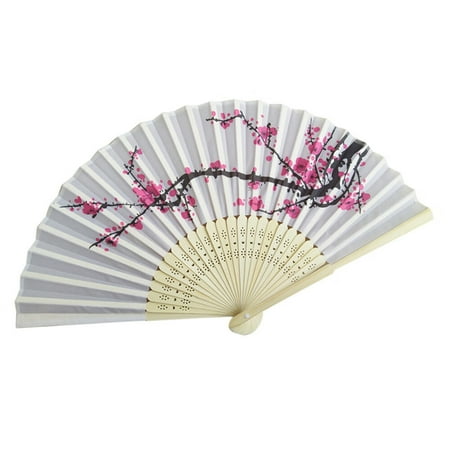 

AAR Pattern Flower Party Hand Fan Folding Folding Held Lace Silk Dance Wedding Fans