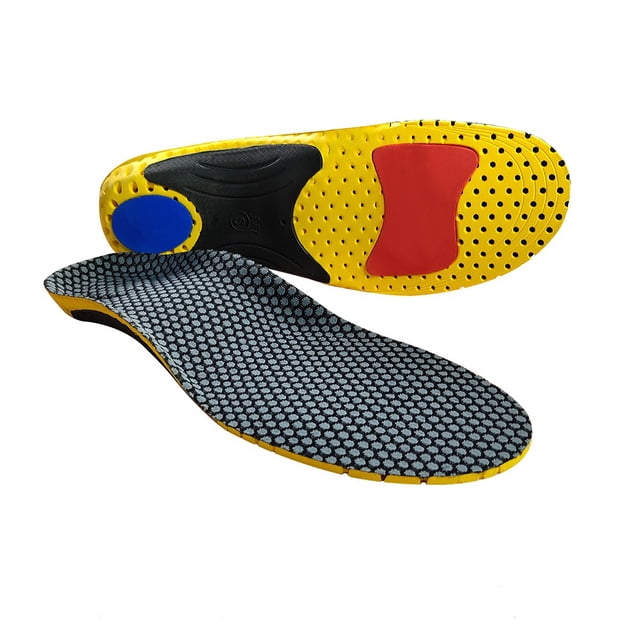 Baohd Semelles Orthopédiques Confortables pour Soutien Absorbant les Chocs Cadeaux Réfléchis Multifonctionnels Semelles Mélangées Bleu S 1Ensemble