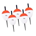 thumbnail image 1 of koolsoo 5 Pcs Flotteurs de Pêche Bouées Flotteurs en Mousse EVA pour Pompano Perche Pêche sur Roche 20g, 1 of 9