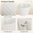 thumbnail image 4 of Kids Bike Basket, Bicycle Front Handlebar Handwoven Wicker Basket Bicycles Basket for Boys Girls Bike Decoration Accessories, 4 of 6