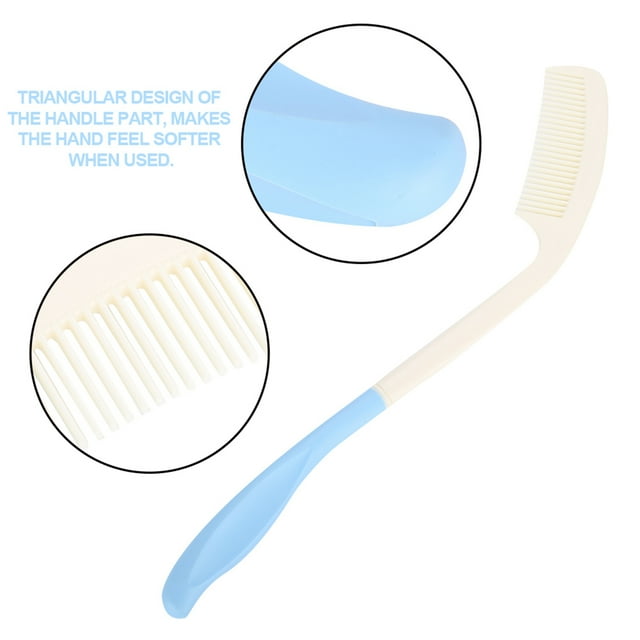 Plastic Long Handled Comb, Easy To Grip Long Reach Handled Comb , Durable Ergonomic Long Comb Reach For Elderly And Hand- People