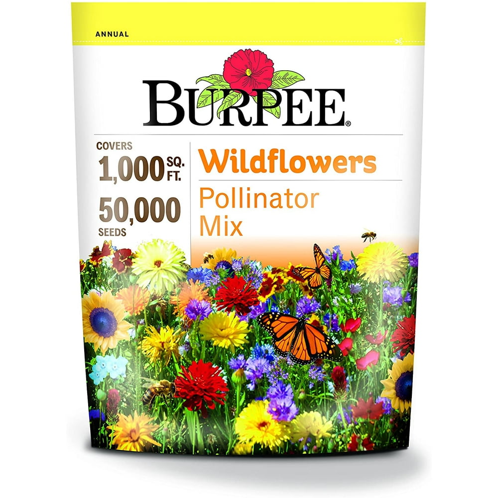 Burpee Wildflower Seed Mix for Pollinators - Walmart.com - Walmart.com