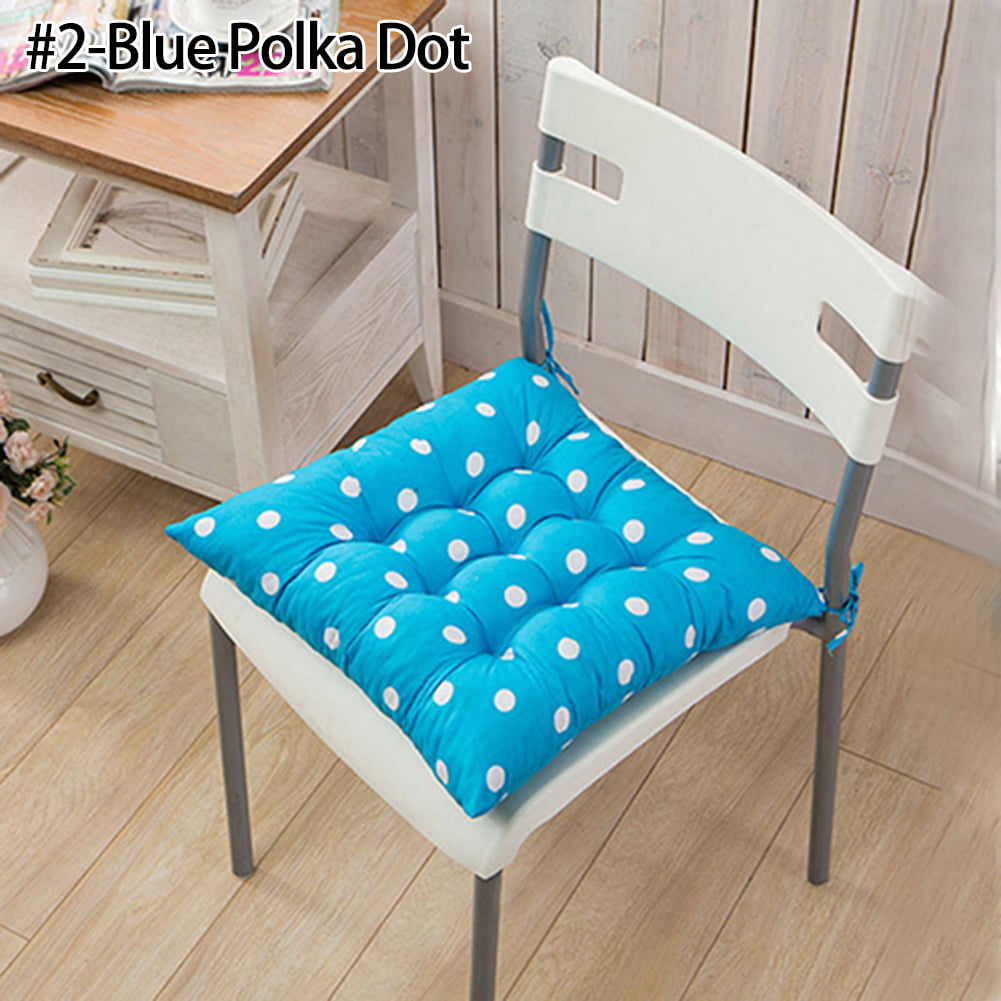 Home Chair Seat Tie On Pads Cushion Garden Kitchen Dining Room Office Comfy Pad 