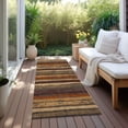 thumbnail image 6 of Addison Rugs Chantille Indoor/Outdoor Transitional Stripes Chocolate Washable Runner Rug, 2'3" x 7'6", 6 of 6