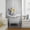 Grey2, variant on Funny Koala Sheer Curtains 45 Inches Long for Living Room/Bedroom, Cute Art Vintage Lovely Animals on Bathtub Rod Pocket Voile Kitchen Curtains & Drapes Window Treatment 1 Panel, 52"W x 45"L