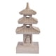 thumbnail image 1 of Estatua de jardín con forma de pagoda solar, ideal como porche, patio o patio exterior, ideal como regalo o decoración para balcón. Gris claro, 1 of 9