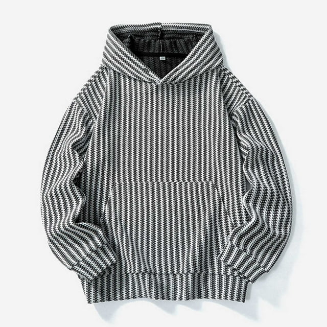 Dolkfu Sudaderas para hombres, tendencia de otoño 2025, sudaderas largas de pullover de gran tamaño con capucha, ligeras y con bolsillos. XXXL