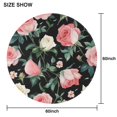 thumbnail image 6 of Pioneer Flower Floral Print Pattern Round Tablecloth 60"x60",Wrinkle Wipeable Table Cloth for Kitchen Dining Room Picnic Patio Party, 6 of 6