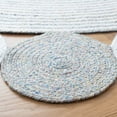 thumbnail image 3 of SAFAVIEH Cape Cod Adams Abstract Dots Polyester Area Rug, Pink/Ivory, 4' x 4' Round, 3 of 7