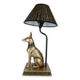 thumbnail image 4 of Bronzed Egyptian God Of Afterlife Death And Mummies Anubis Table Lamp Statue, 4 of 9