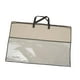 thumbnail image 2 of Bolsa organizadora de ropa grande transparente de 70 x 50 cm para guardar edredones y ropa interior. borde marrón, 2 of 9