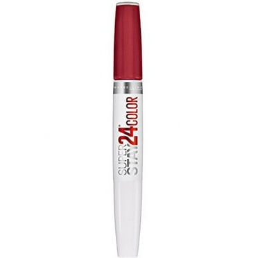 Maybelline Super Stay 24, 2-Step Liquid Lipstick Makeup, Long Lasting Highly Pigmented Color with Moisturizing Balm, Keep Up The Flame, Red, 1 Count
