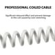 thumbnail image 5 of Cable de teclado EPOMAKER Mix USB C a USB A, 1,8 m, enrollado, blanco, 5 of 9