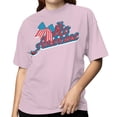thumbnail image 2 of Smartprints Miss Americana Patriotic Stars Women's T-Shirt Light Pink, Cotton, S, 2 of 4