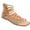 Tan, variant on Collection Womens Petrra Faux Leather Ankle Gladiator Sandals