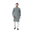 thumbnail image 4 of Blue Color Traditional Men's Kurta Pajama Set&ndash; Cultural Wear for Men, 4 of 4