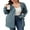 01 Blue, variant on Drvitor Plus Size Cardigans for Women Lightweight Long Sleeve Open Front Button Up Fall Cardigans with Pockets, Sizes XL-5XL