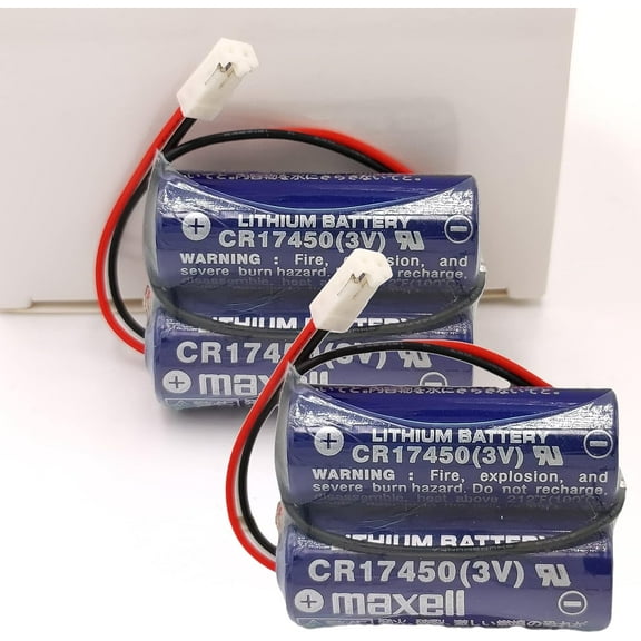 (Pack of 2) 2600mAh 2CR17450-2WK27 / D80UB016170 3V Replacement PLC Industrial Control Battery Pack for Mazak 2CR17450 3V Battery