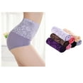 thumbnail image 3 of HONITANO 1Pack Women High Waist Underwear Purple 32in (Length), 3 of 8