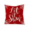 thumbnail image 5 of Tarmeek Christmas Pillow Covers 18x18 Set of 4,Throw Pillow Case Linen Cushion Covers Christmas Ornaments for Outdoor Christmas Decorations Indoor for Home Sofa Bed Chair Car, 5 of 9