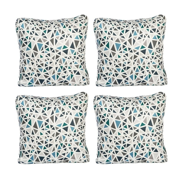 Set 4 Cojínes Decorativos Cuadrados Grandes